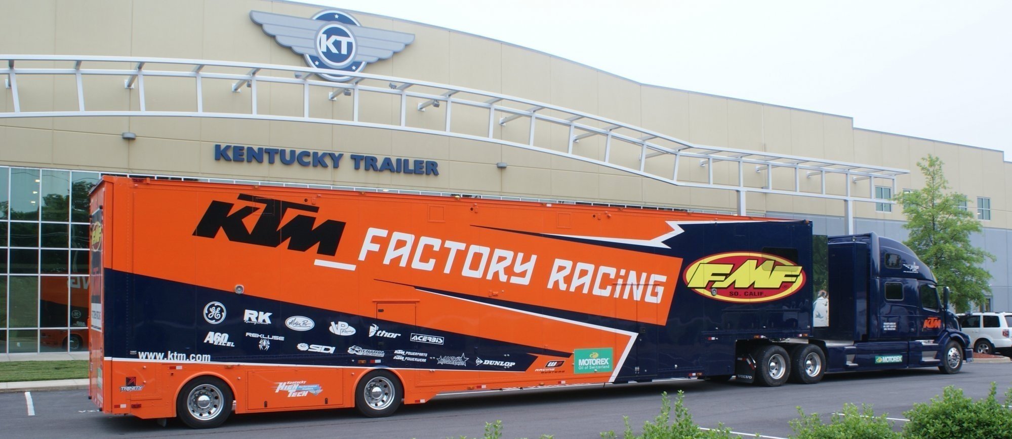 full sized semi race car truck and trailers for sale